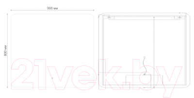 Зеркало Grossman Elegans-норма LED / 179080