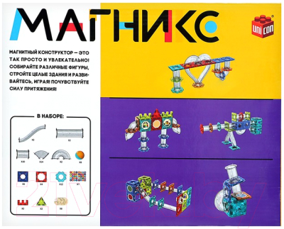 Конструктор магнитный Unicon Магникс / 9444938