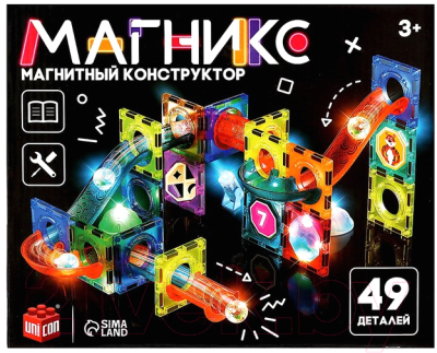Конструктор магнитный Unicon Магникс / 9444940