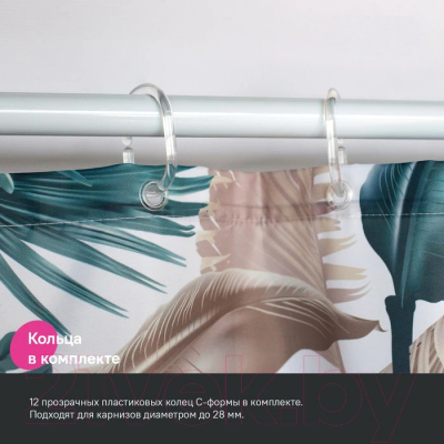 Шторка-занавеска для ванны IDDIS BF06P18i11