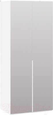 Шкаф ТриЯ Порто СМ-393.07.004 с 2 зеркальными дверями (белый жемчуг/белый жемчуг) - фото