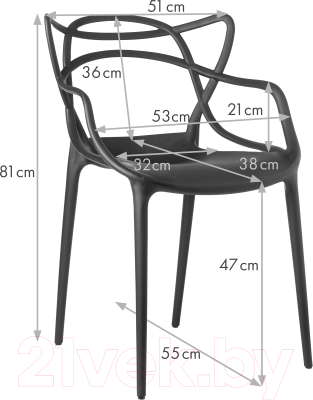 Стул Mio Tesoro Бакка SC-103 (черный)