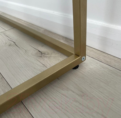 Консольный столик Shtabe Royal 5011 эко (белый/белый/золото)