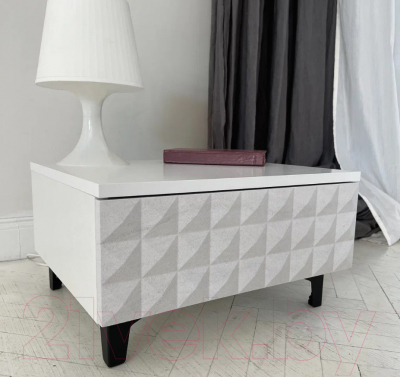 Консольный столик Shtabe Simple 7001 эко (травертин/белый/черный)