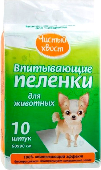 Одноразовая пеленка для животных Чистый хвост 60x90 / 56489 - фото