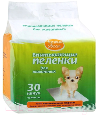 Одноразовая пеленка для животных Чистый хвост 60x45 / 56486 - фото