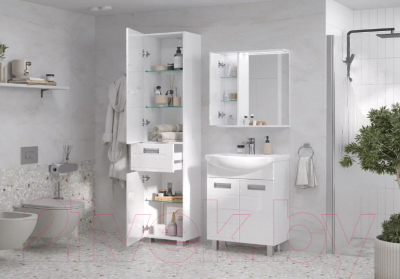 Шкаф-пенал для ванной Volna Joli 40 (напольный)