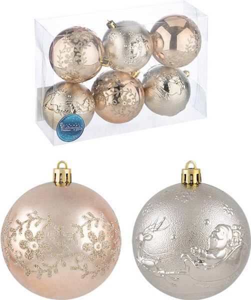 Набор шаров новогодних Волшебная страна SYQB2-0123003 / 106338