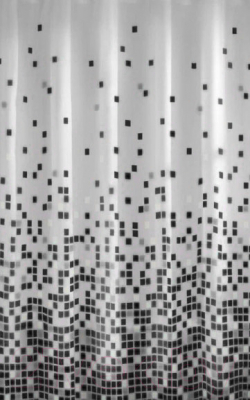 Шторка-занавеска для ванны Miranda Efes Black - фото