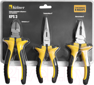 Набор губцевого инструмента Kolner KPS 3