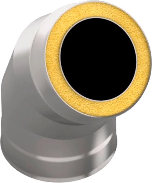 Поворот дымохода Гефест Сталь 135 180x260 AISI 430/430 0.8мм/0.5мм (К) - фото