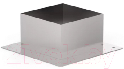 Потолочно-проходной узел дымохода Гефест Сталь Декоративный КвХ 260 AISI 430 0.5мм/0.5мм - фото