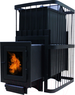 Печь-каменка КомфортПром Сталь Закрытая Каменка чугунная дверь 112211769 - фото