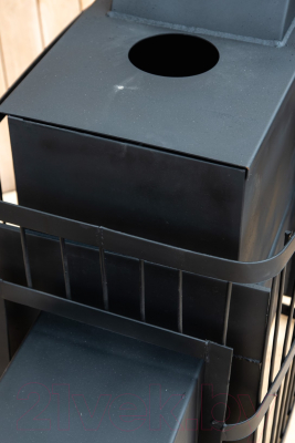 Печь-каменка КомфортПром Сталь Закрытая Каменка Чугунная Дверь 112211764