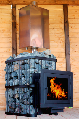 Печь-каменка КомфортПром Чугун Панорама Закрытая Каменка 112211763