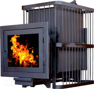 Печь-каменка КомфортПром Чугун Панорама Закрытая Каменка 112211763