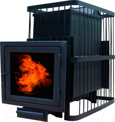 Печь-каменка КомфортПром Чугун Панорама Закрытая Каменка 112211763