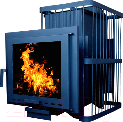Печь-каменка КомфортПром Чугун Панорама Закрытая Каменка 112211763
