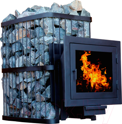 Печь-каменка КомфортПром Чугун Панорама Закрытая Каменка 112211763
