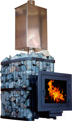 Печь-каменка КомфортПром Чугун Панорама Закрытая Каменка 112211763