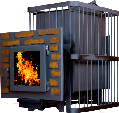 Печь-каменка КомфортПром Ретро Премиум Чугун Закрытая Каменка 112211760 - фото