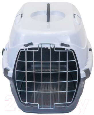 Переноска для животных Homepet Малая 82995 (серо-белый) - фото