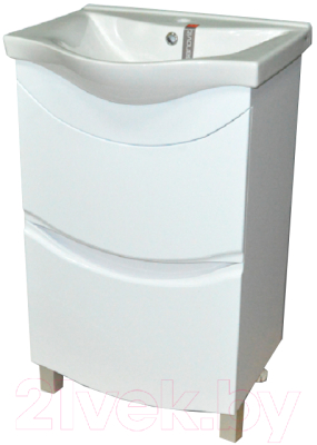 Тумба с умывальником Гамма 23оФ5/1-У55 Альбатрос-10055 - фото