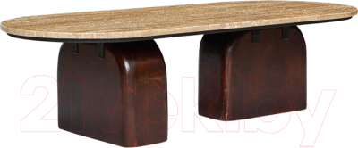 Журнальный столик Bergenson Bjorn Torhill / BB0000304 (бежевый/орех) - фото