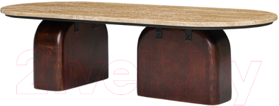 Журнальный столик Bergenson Bjorn Torhill / BB0000304 (бежевый/орех)