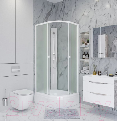 Душевая кабина Niagara Promo P90/70/26L/MT/BK 90x70x195