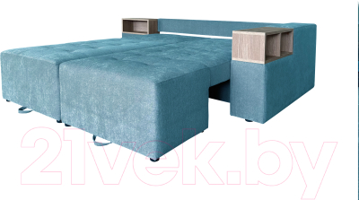 Диван угловой Lama мебель Пингвин-2/20 левый (Glory Col 19)