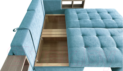 Диван угловой Lama мебель Пингвин-2/20 левый (Glory Col 19)