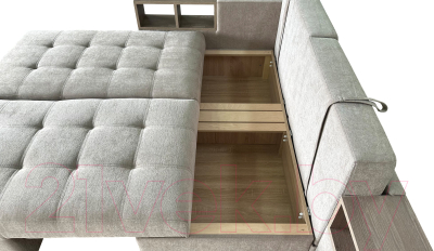 Диван угловой Lama мебель Пингвин-2/20 правый (Glory Col 03)