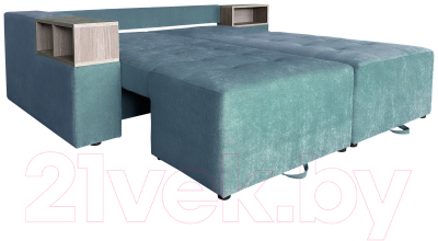 Диван угловой Lama мебель Пингвин-2/20 правый (Glory Col 17)