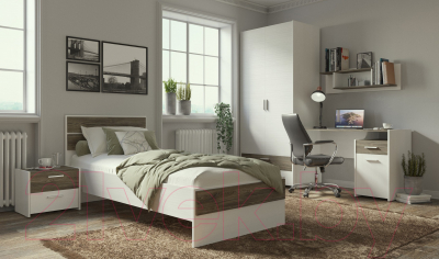 Письменный стол Евва Венеция BH-1D1S (бодега белый/ясень орландо)