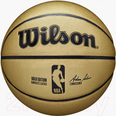 Баскетбольный мяч Wilson NBA Gold Edition / WTB3403XB - фото