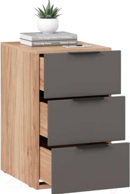 Тумба ТриЯ Порто ТД-393.15.01-11 (яблоня беллуно/графит софт)