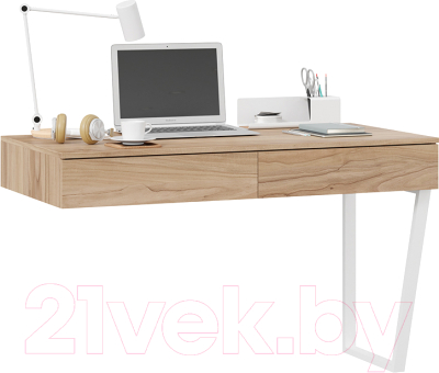 Письменный стол ТриЯ Порто ТД-393.15.02 (белый/яблоня беллуно)