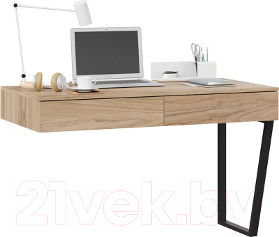 Письменный стол ТриЯ Порто ТД-393.15.02 (графит/яблоня беллуно)