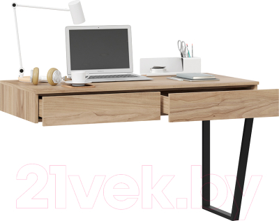 Письменный стол ТриЯ Порто ТД-393.15.02 (графит/яблоня беллуно)
