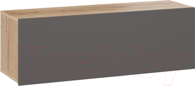 Шкаф навесной ТриЯ Порто ТД-393.15.11 (яблоня беллуно/графит софт) - фото