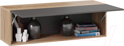 Шкаф навесной ТриЯ Порто ТД-393.15.11 (яблоня беллуно/графит софт)