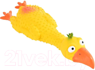 Игрушка для собак Homepet Курица с пищалкой / 72534 - фото