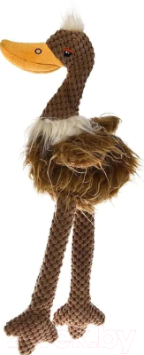 Игрушка для собак Homepet Утка плюш с пищалкой / 71103 - фото