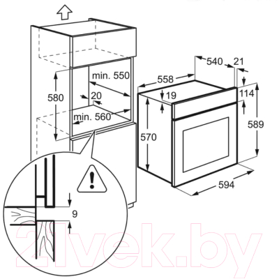 Электрический духовой шкаф Electrolux EZC2430EOX