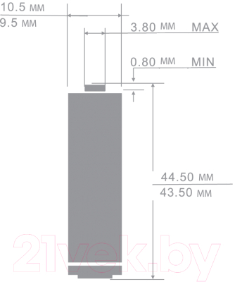 Комплект батареек Ergolux LR03 Alkaline BP-24 1.5В / 14213