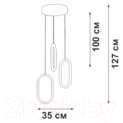 Потолочный светильник Vitaluce V3776-0/3S