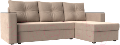 Диван угловой Лига Диванов Атланта Б/С правый / 117033 - фото