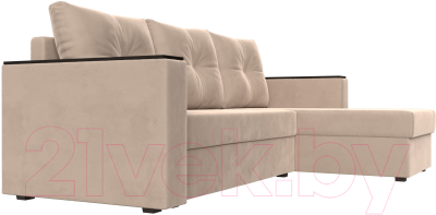 Диван угловой Лига Диванов Атланта Б/С правый / 117033