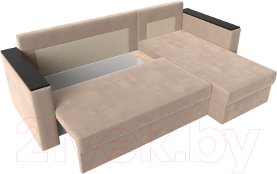 Диван угловой Лига Диванов Атланта Б/С правый / 117033